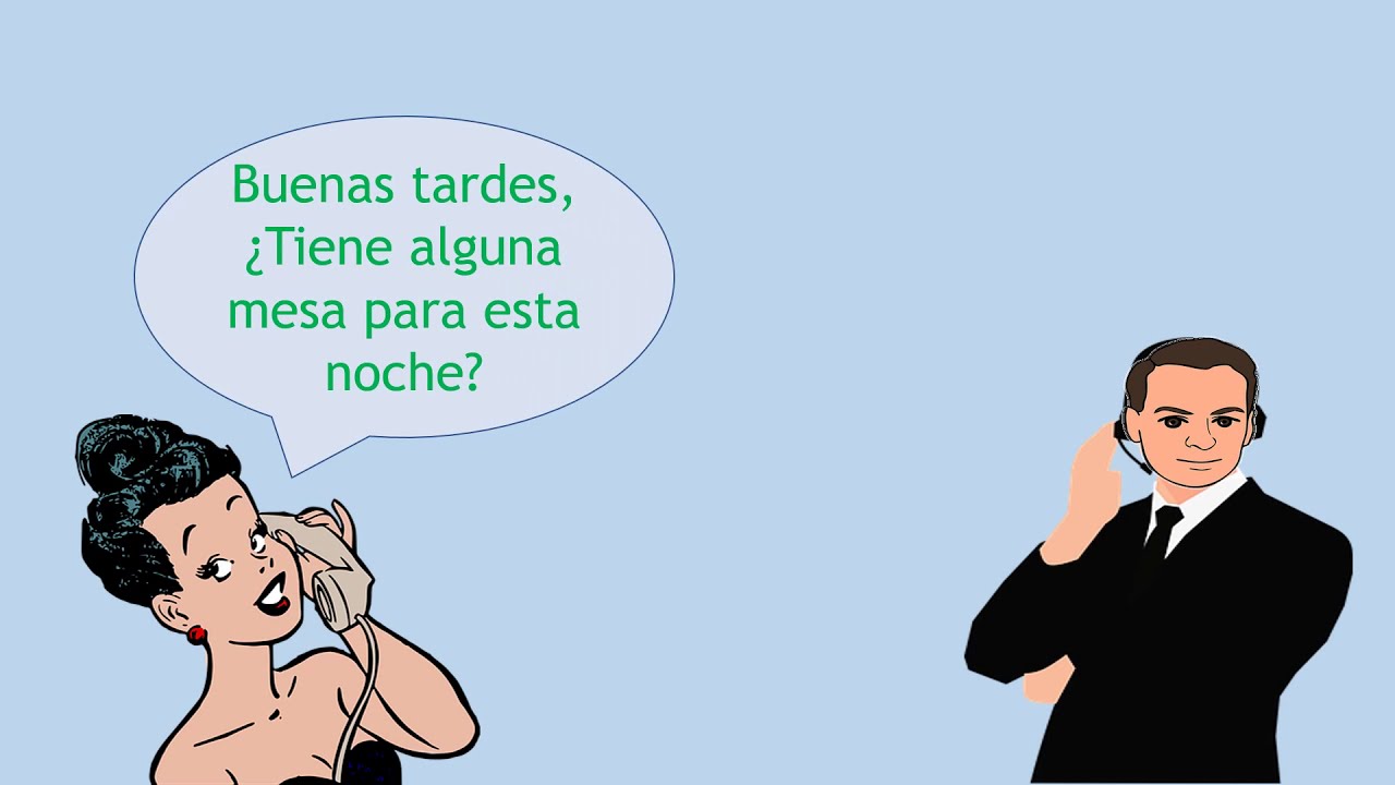 Hacer una reserva en un restaurante