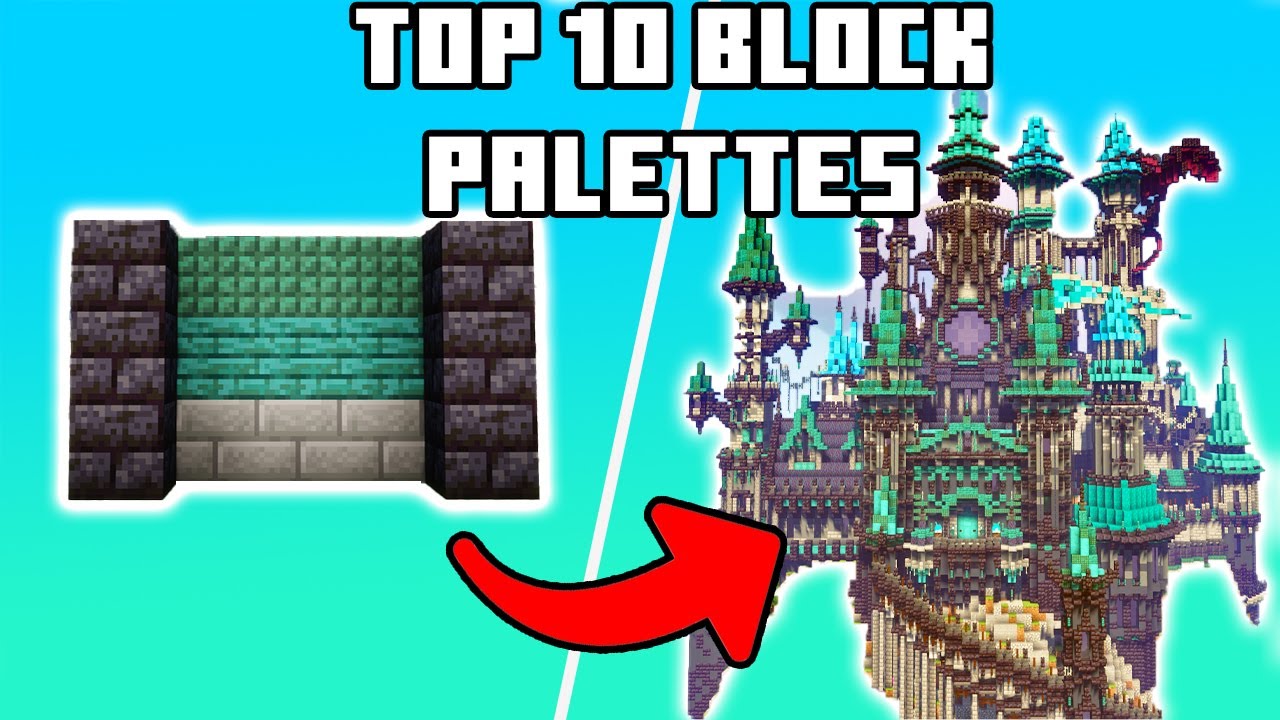 Top 10 Block Palettes in Minecraft! Builders Academy!