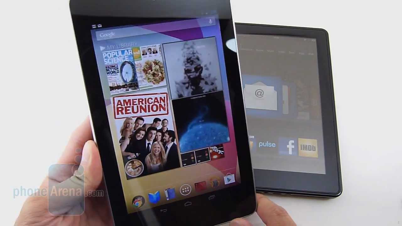 Google Nexus 7 vs Amazon Kindle Fire