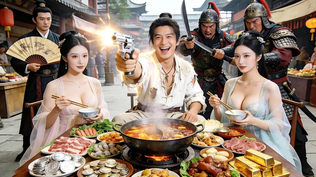 Reinkarnasi Zaman Kuno: Cuma Modal Hot Pot, Inversi Hidup & Nikahi Putri Kerajaan #drama #reels