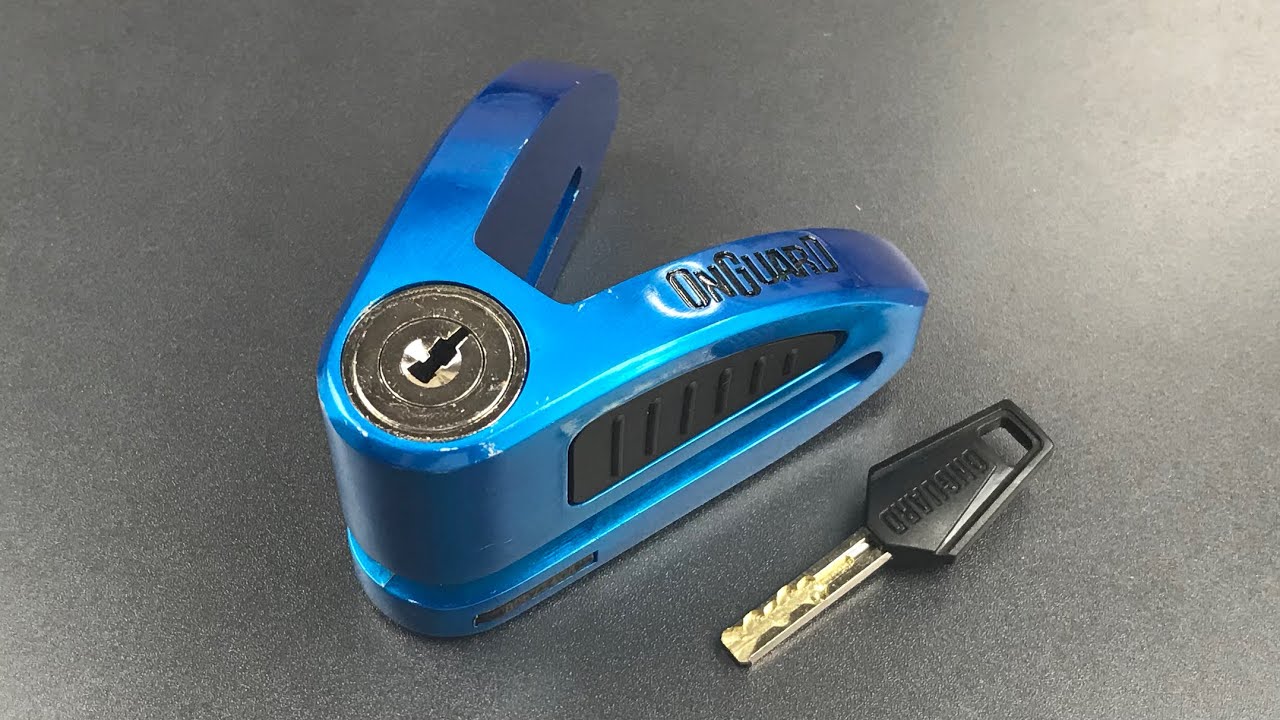 [711] OnGuard Boxer Motorcycle Disc Brake Lock Picked (2 Sidebars, 8 Sliders)