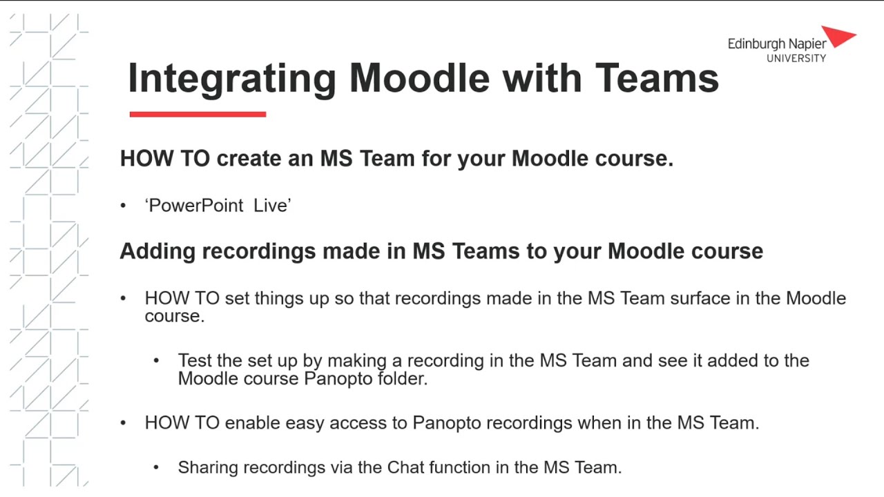 Moodle Teams Integration Workshop Dec 2025