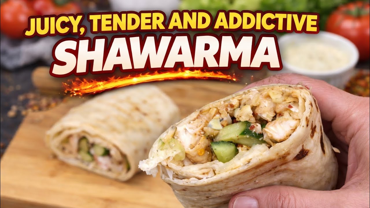 Yummy and juicy 🤤shawarma loaded with flavour 🔥🔥