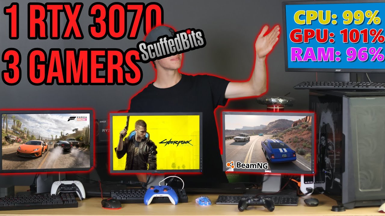 3 Games 1 Computer | easy VM GPU pass through 