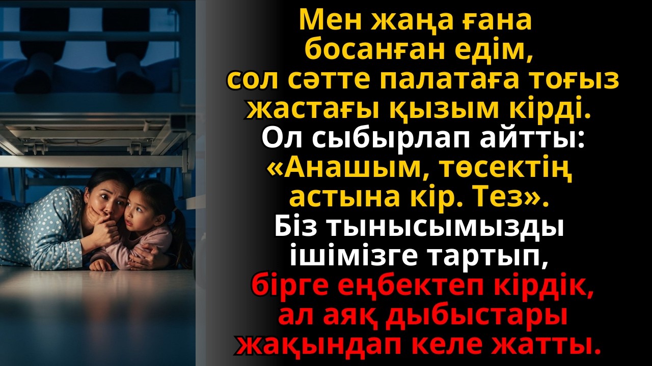 Мен босанған түні қызым сыбырлады: «Анашым, төсектің астына кір… тірі қалу үшін» | Жаңа әңгіме