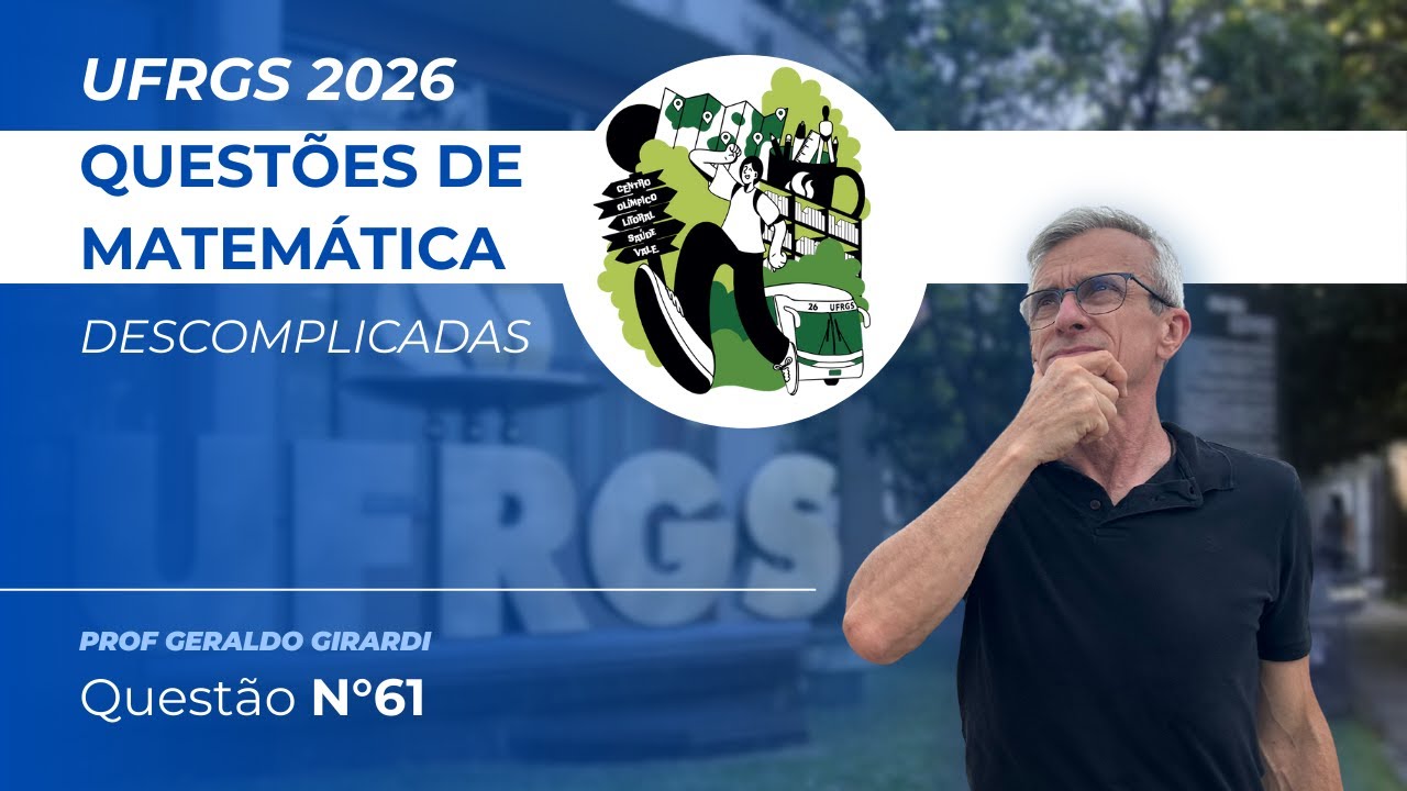 Questão 61 UFRGS 2026 | Soma de Progressão Geométrica com Radicais | Matemática