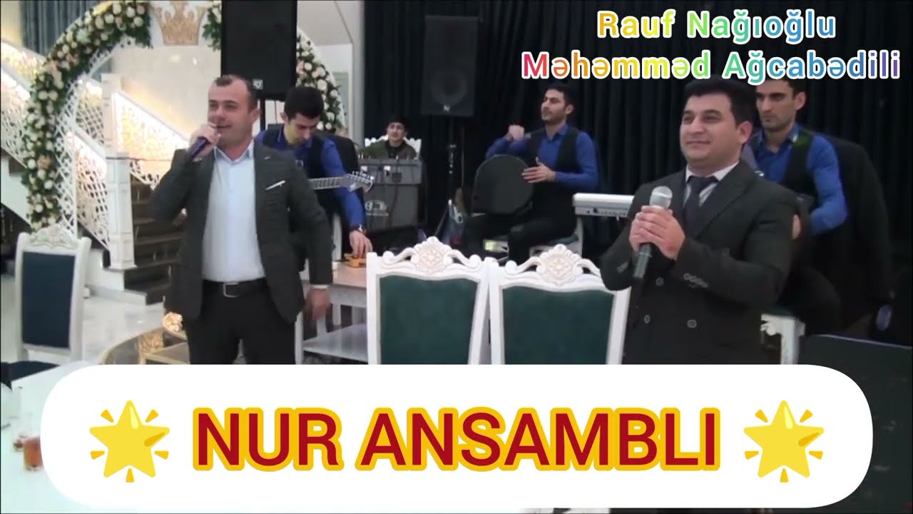 gözəl bir toy açılışı oxuyan Rauf Nağıoğlu/gitara Məhəmməd Ağcabədili/ tamada Elvin Laçınlı
