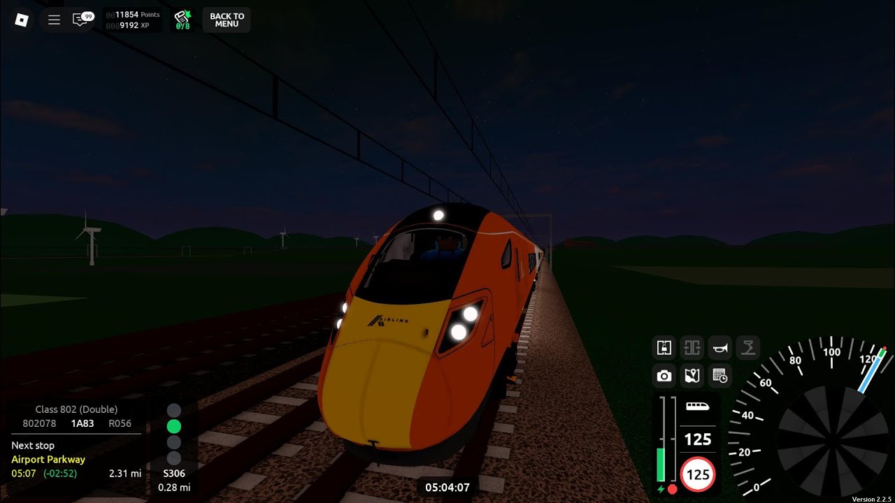 Roblox [HD] - SCR v2.2.5 - Class 802 (802062 & 802078) - Airlink R056 - LSR To Airport Central