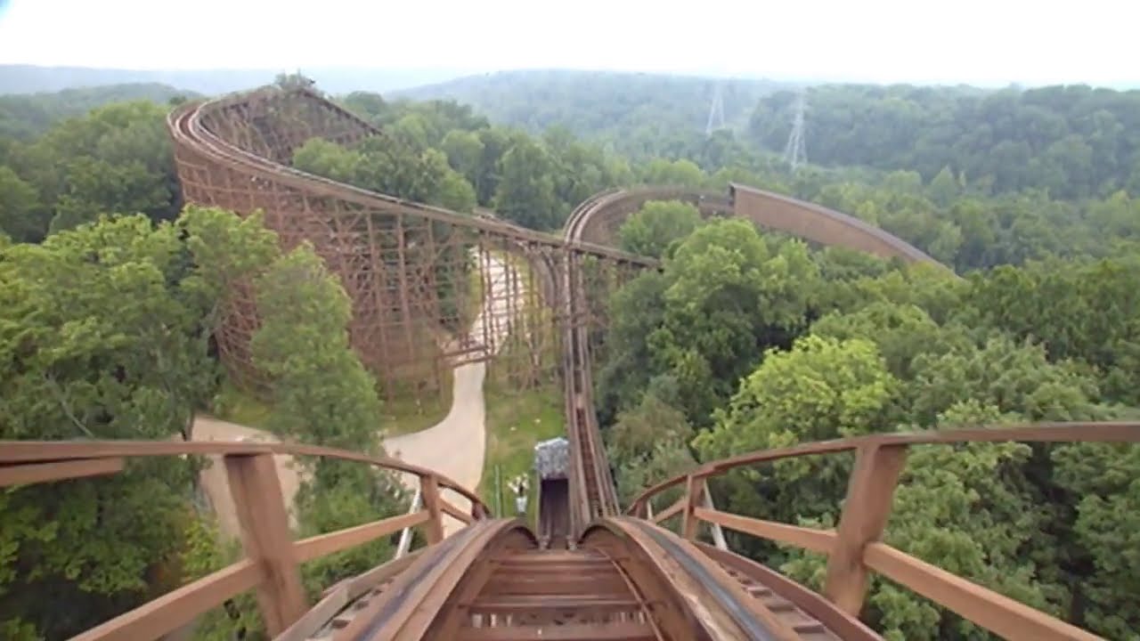 【4K60P】2002 The Beast at Kings Island / キングスアイランド ジェットコースター 「ザ・ビースト」