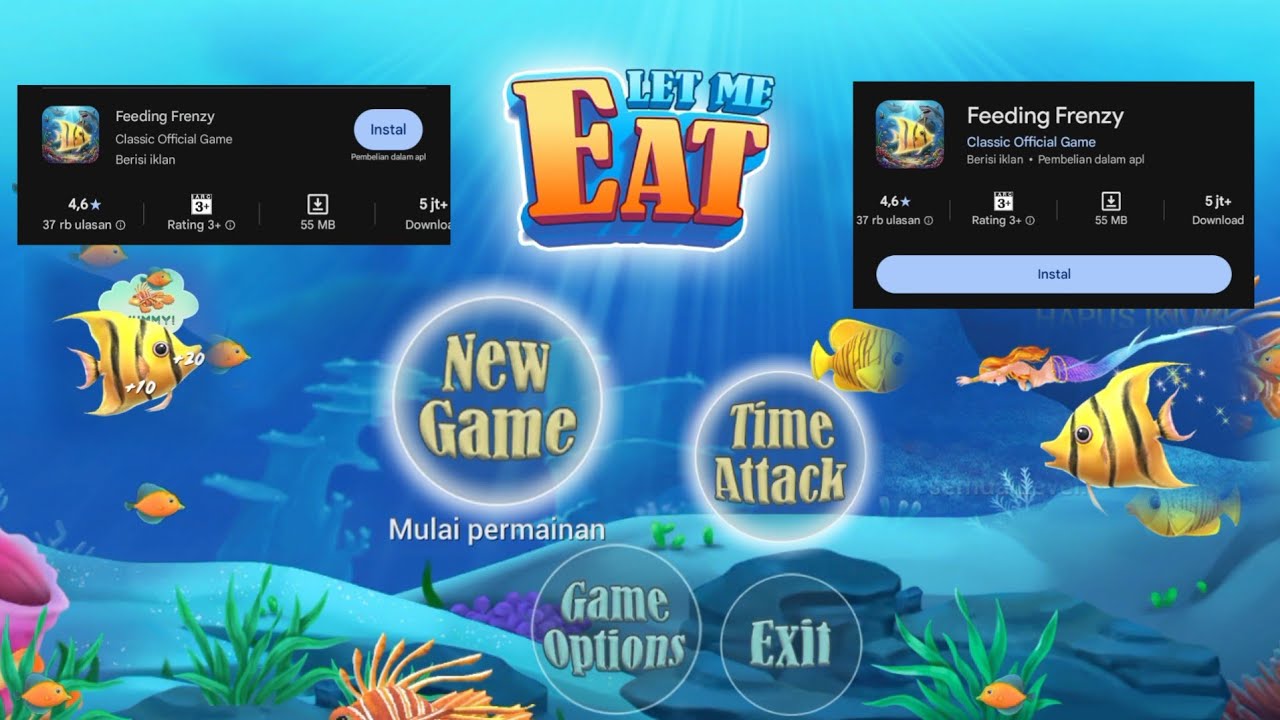 𝙎𝙝𝙤𝙧𝙩 𝙂𝙖𝙢𝙚𝙥𝙡𝙖𝙮 Feeding Frenzy Android Version