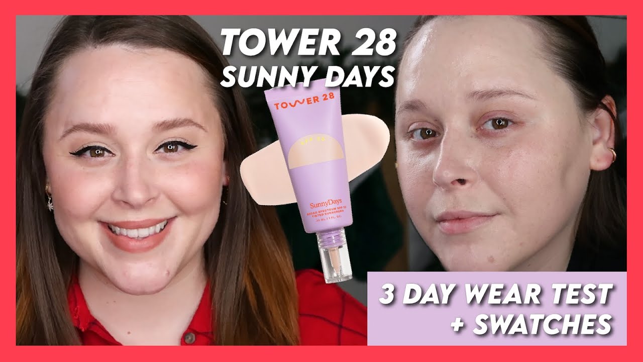TOWER 28 SUNNY DAYS TINTED SUNSCREEN SKIN | 3 Day Foundation Wear Test