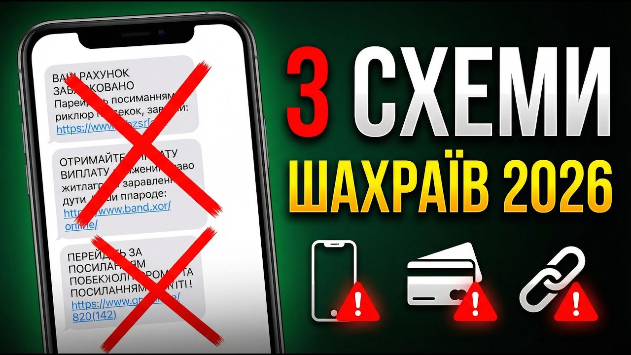 3 Нові Схеми Шахраїв 2026: Українці Втрачають Тисячі!