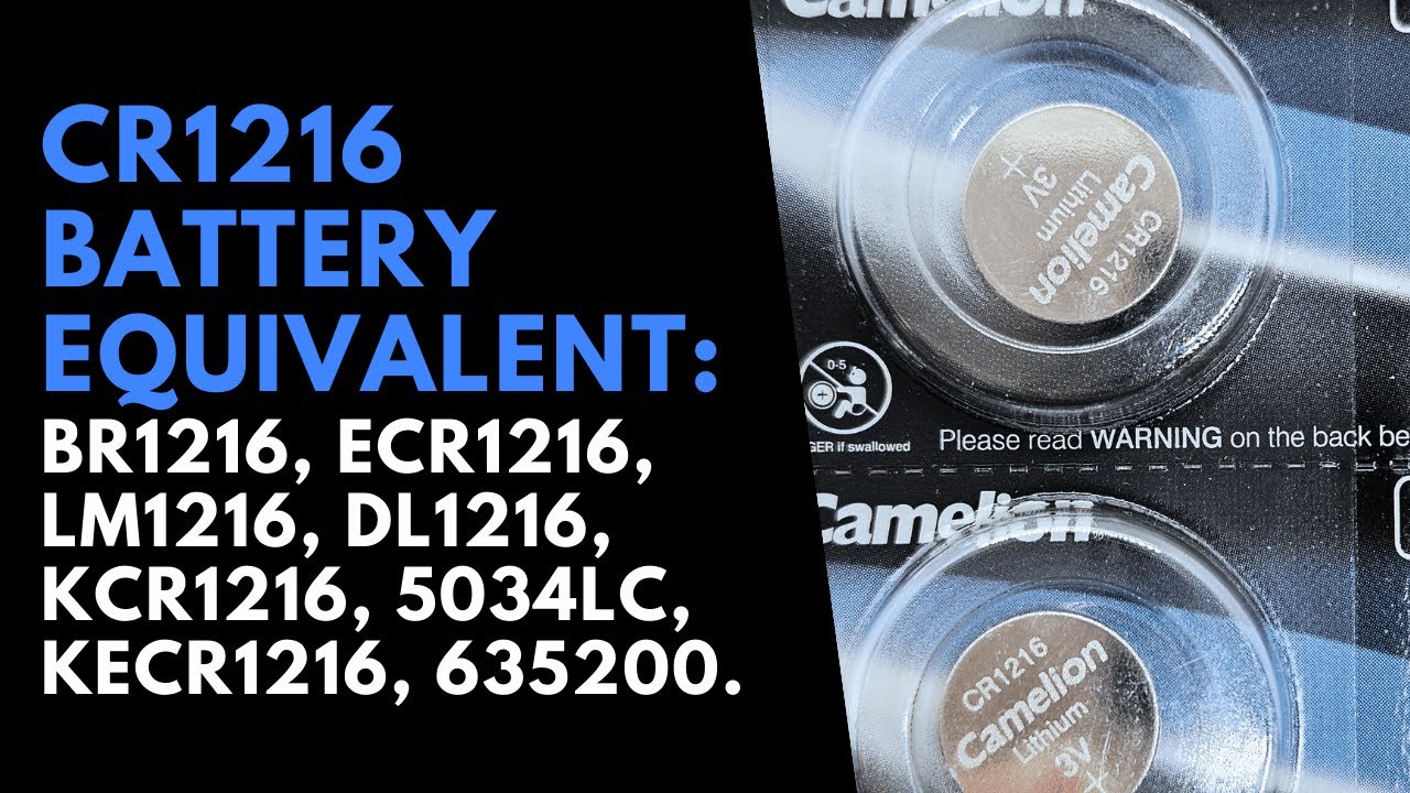 CR1216 Watch Battery Equivalent