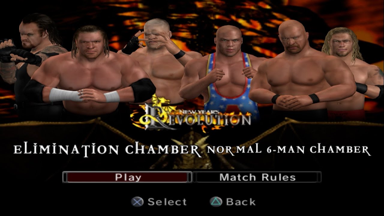 WWE SmackDown! против Raw 2006 — Андертейкер, Кейн, Стив Остин против Трипл Эйча, Курта Энгла, Эджа.