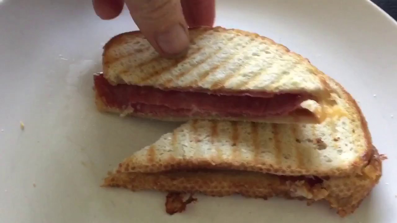 How to, Hot sandwich, with, George Foreman, lean mean fat reducing grilling machine