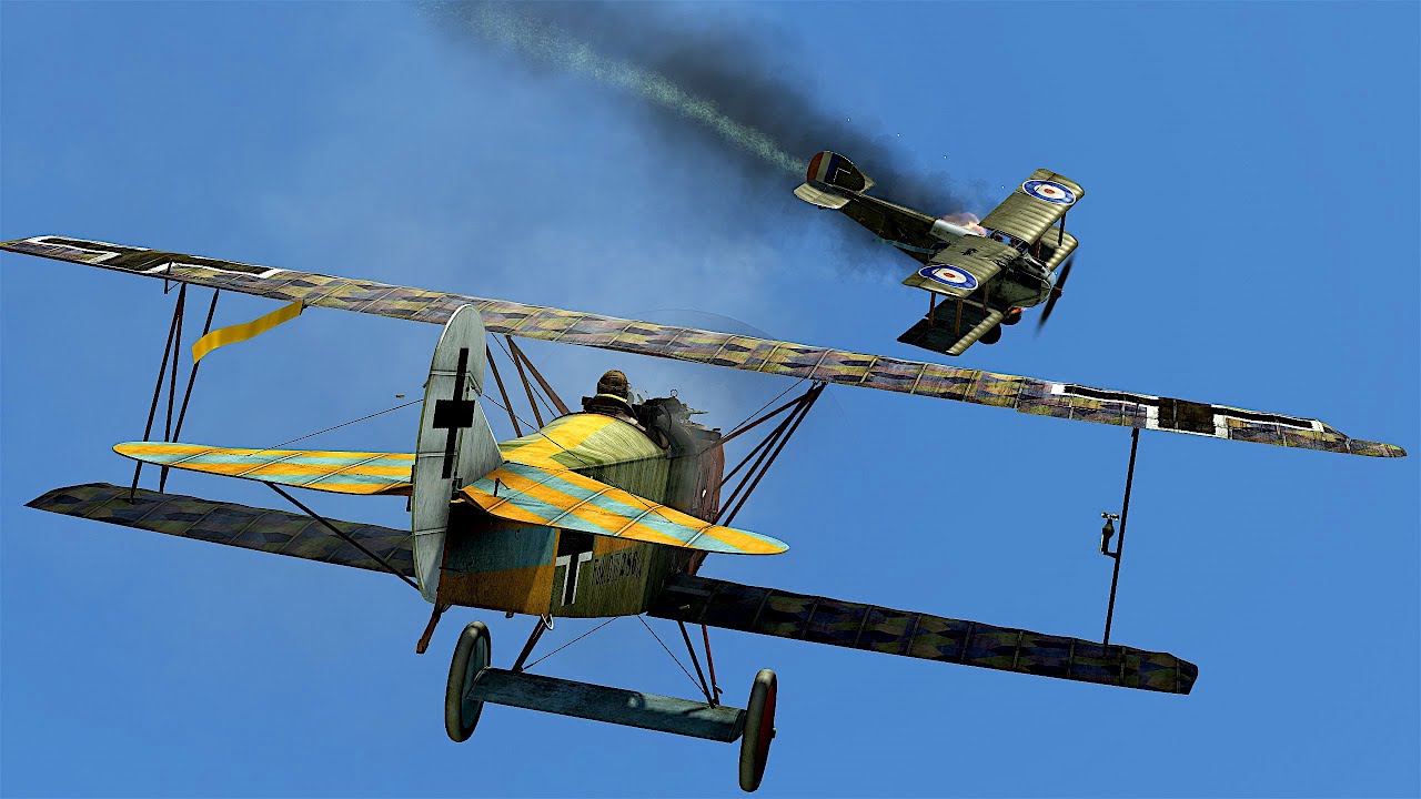 Il2 Flying Circus - Fokker D.VIIF Airfield Defense [VR]