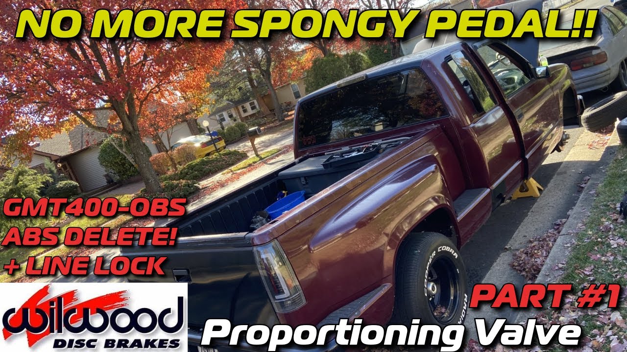 ABS Delete, Wilwood Proportioning Valve & Line Lock Install WITH FACTORY LINES! GMT400 OBS Chevy