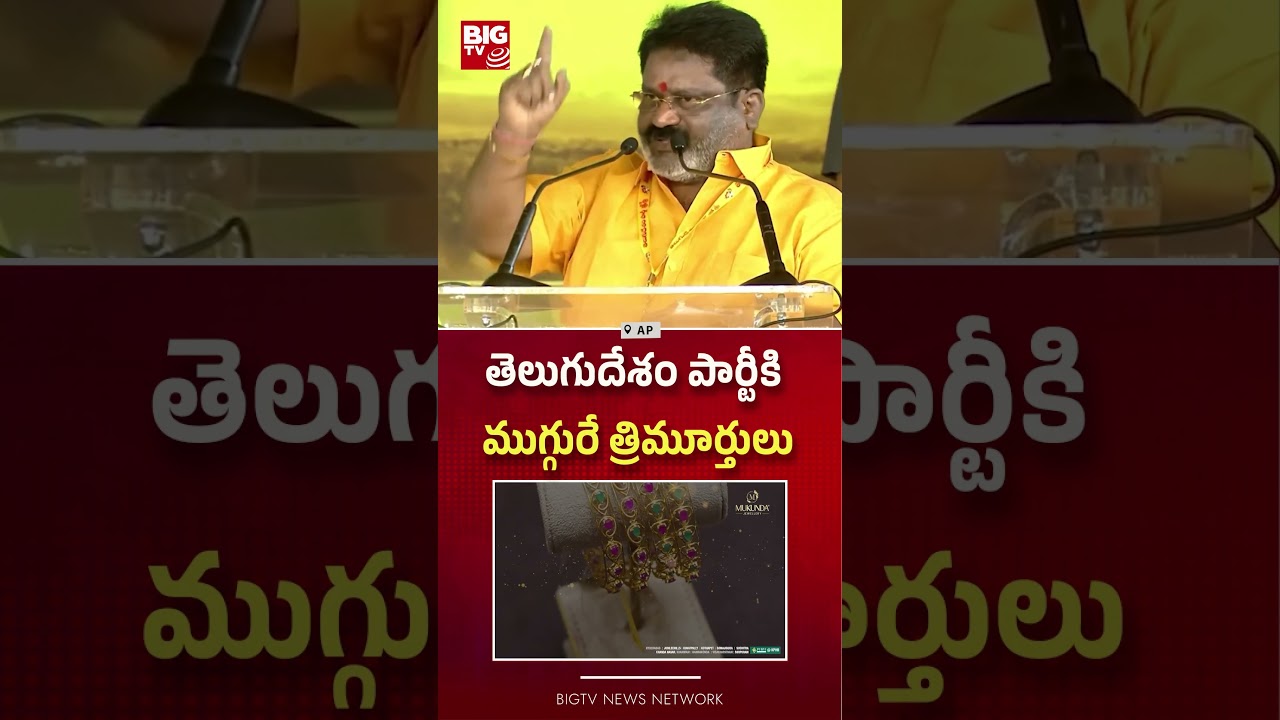 తెలుగుదేశం పార్టీకి ముగ్గురే త్రిమూర్తులు | Telugu Desam Party | BIGTV