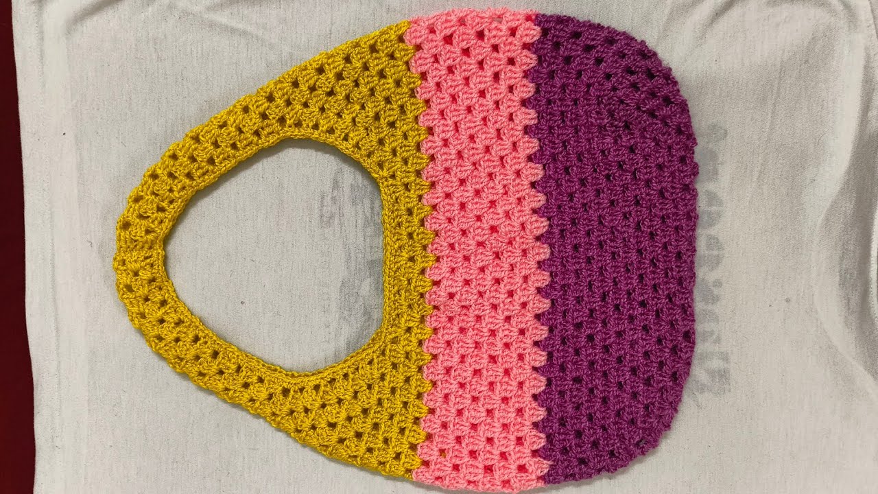 Crochet this beautiful handbag/क्रोशिया से बनाएं ये शानदार हैंडबैग/crochet purse new design