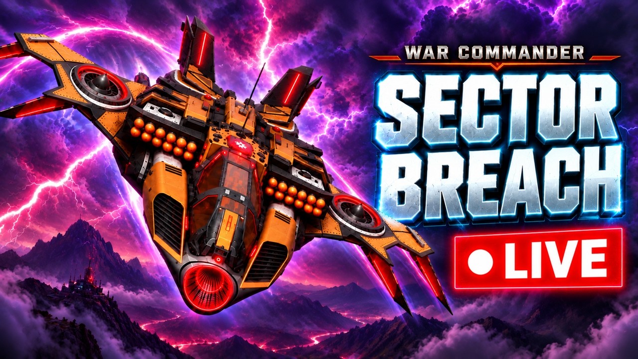🔴 War Commander LIVE &ndash; Sector Breach | General & Conqueror Bases 1&ndash;3!