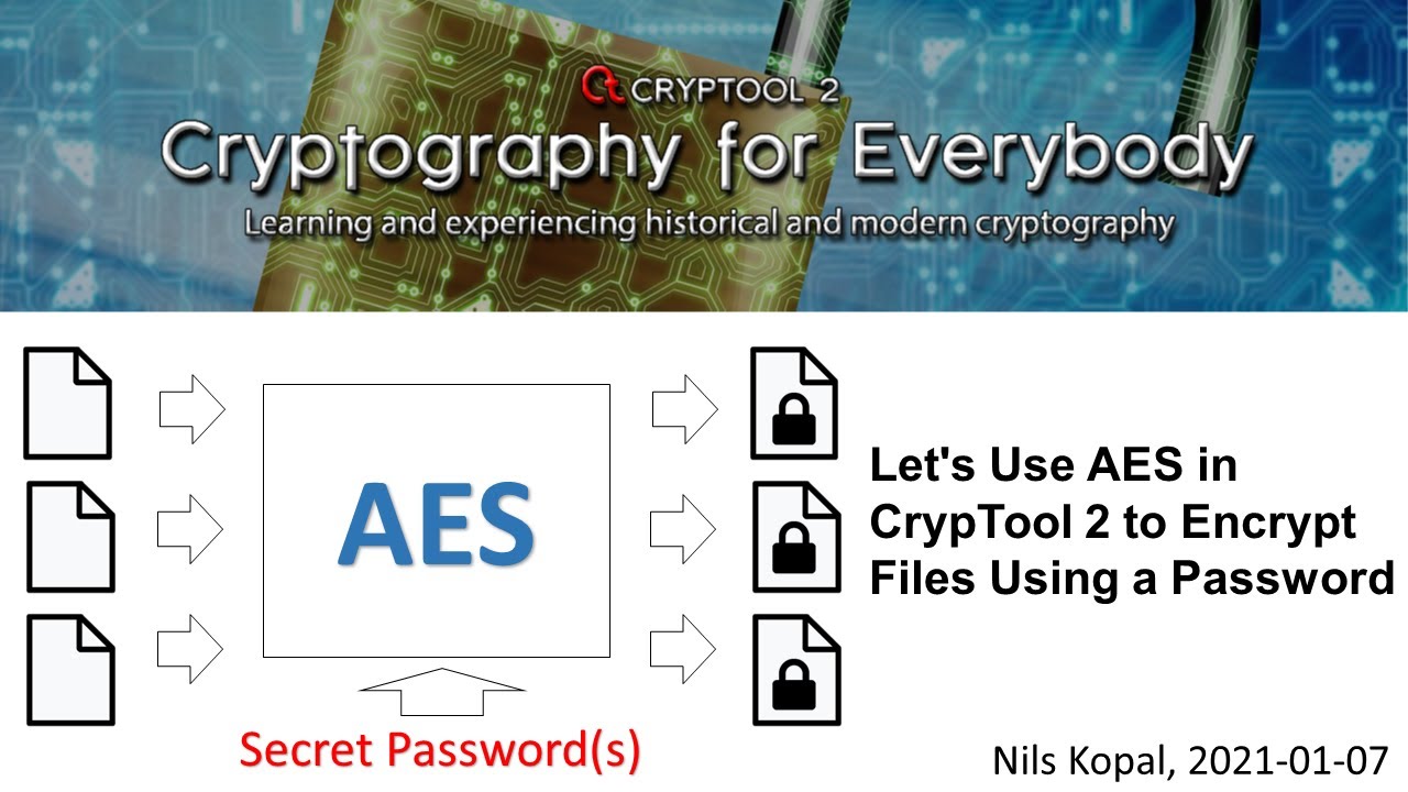 Давайте используем AES в CrypTool 2 для шифрования файлов с помощью пароля