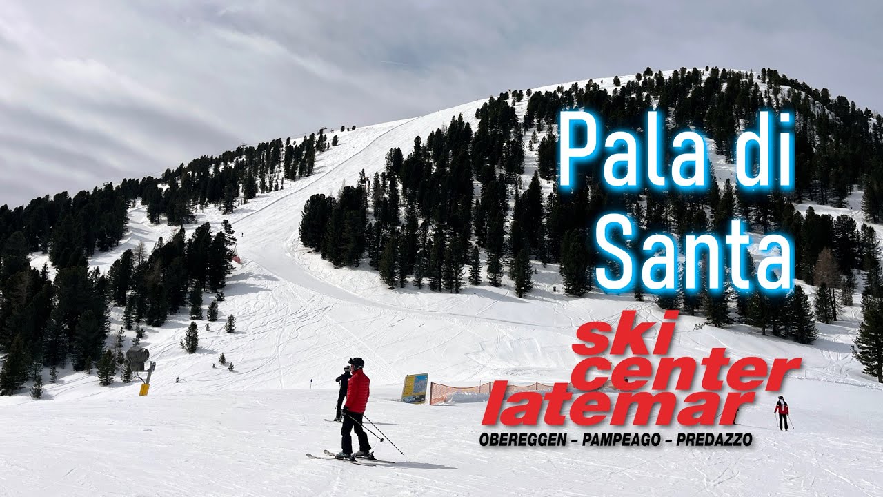 Pista nera Pala di Santa: difficile discesa nello Ski Center Latemar #pampeago #valdifiemme #skiing