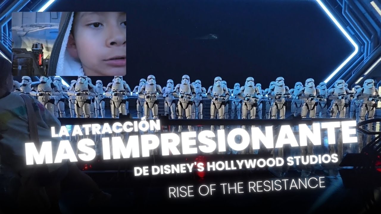 ¡La atracción MÁS IMPRESIONANTE de Disney! | Reacción de niño a Rise of the Resistance
