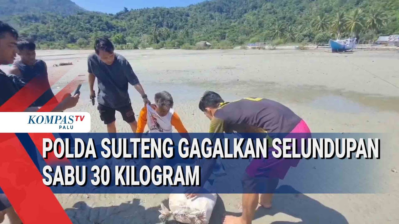 Polda Sulteng Gagalkan Selundupan Sabu 30 Kilogram