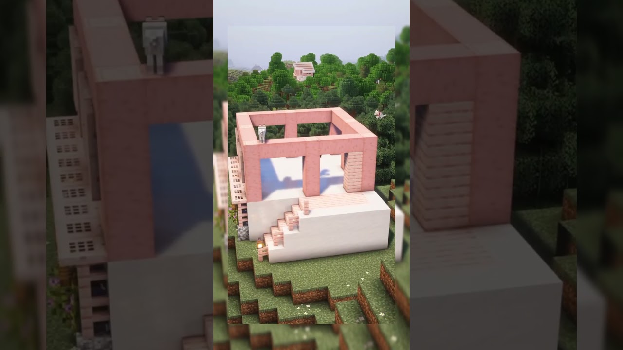 Aesthetic Cherry House Build! 🌸 Easy Minecraft build tutorial. 