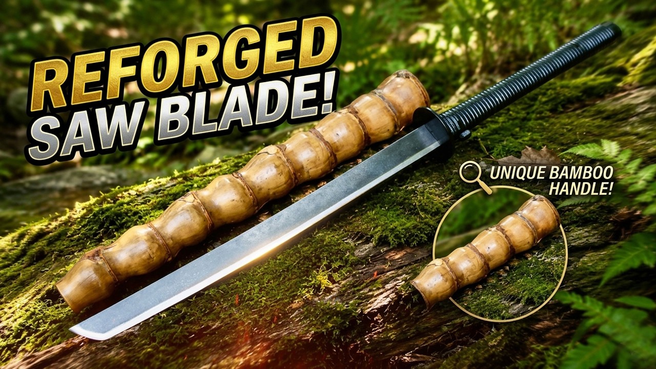 Forging a Survival Sword From a Cheap Handsaw!