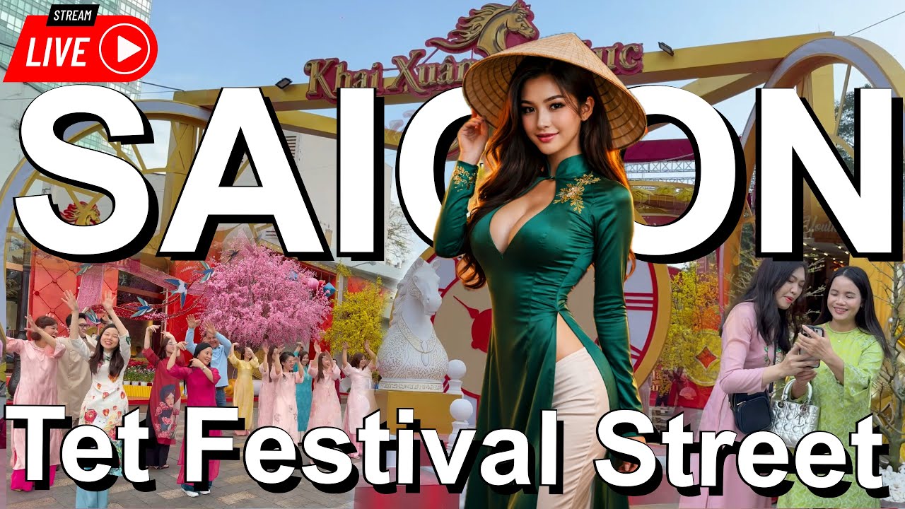 Vietnam Tet Festival 2026 | Ho Chi Minh City Street Scenes LIVE