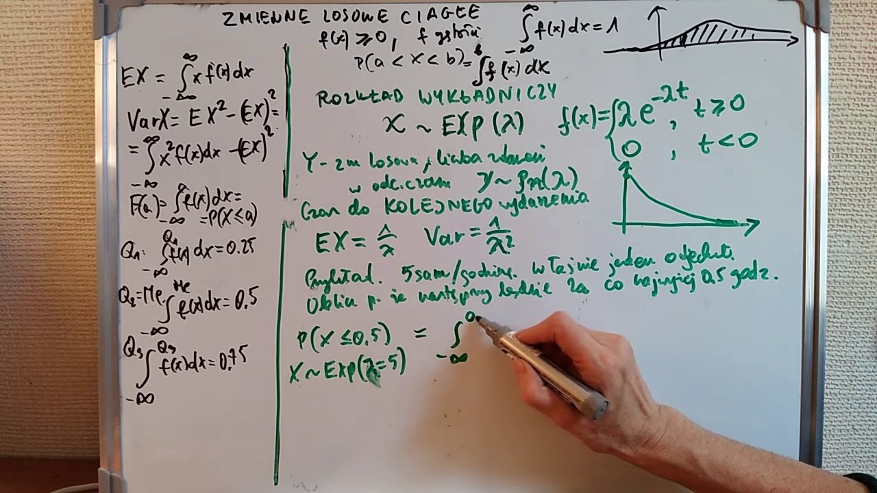 Statystyka 3.4. Zmienna losowa wykładnicza