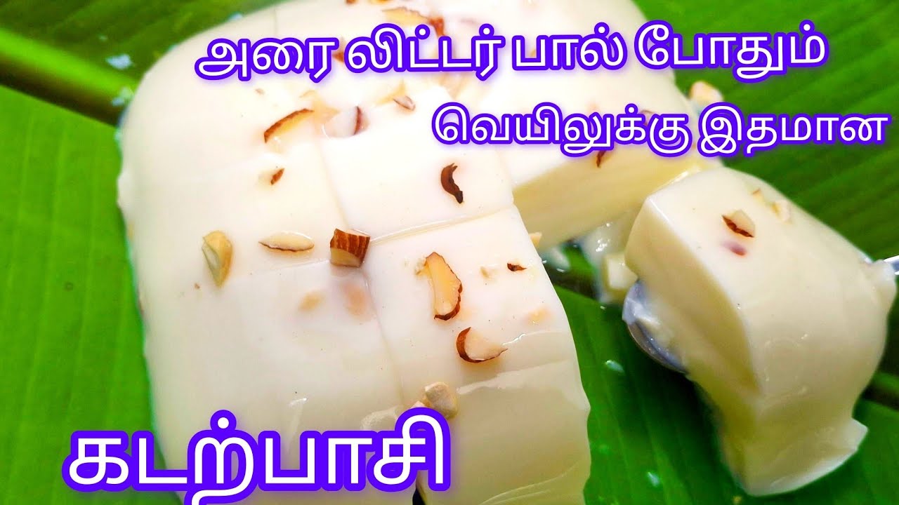கடற்பாசி வெயிலுக்கு இதமாக இப்படி செய்ங்க | Milk agar agar pudding recipe |iftar special sweet recipe