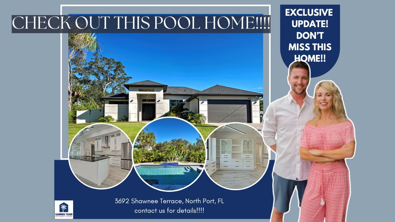 Custom Home Tour in North Port, FL | Luxury Pool & Upgrades | Perfect for Relocation to SW Florida