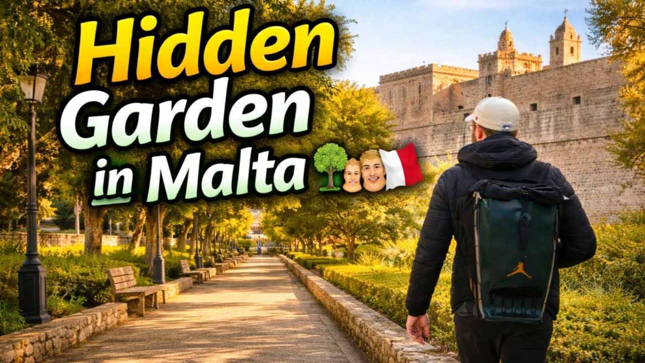 “This Peaceful Garden Hides Malta’s History 🇲🇹 | Howard Gardens Mdina”