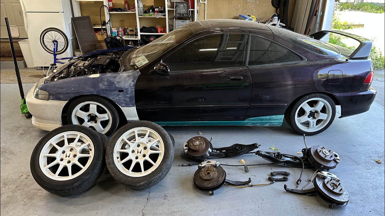 Как установить комплект для переделки колесных дисков Integra Type R на 5 болтов