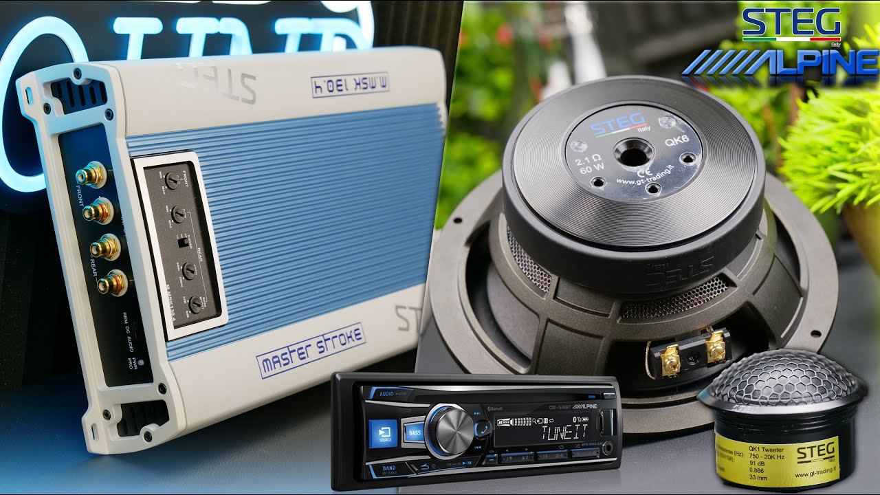 Alpine CDE 153EBT vs STEG M MSK 130 4 vs QK6 + QK1