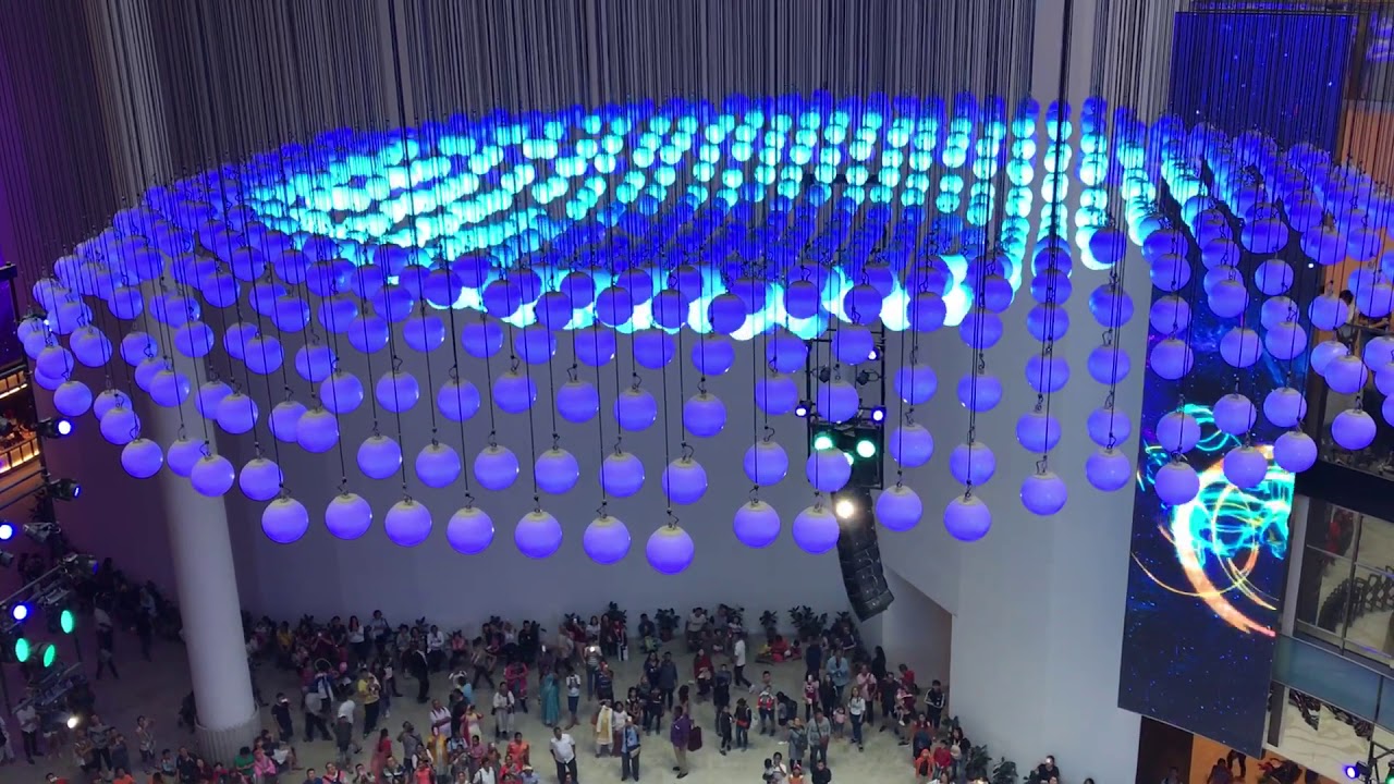 Genting Highland light show in the mall, Malaysia