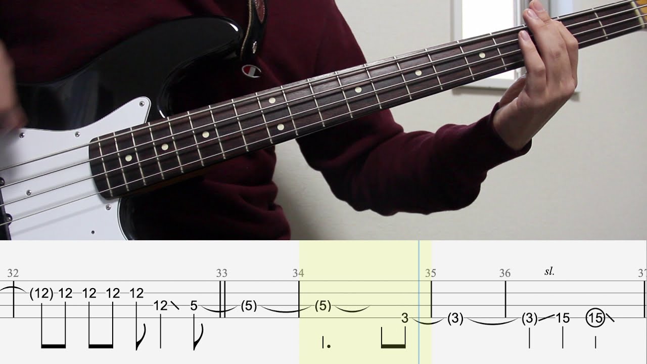 【TAB譜付き - しょうへいver.】女神（Athena）- ポルカドットスティングレイ（POLKADOT STINGRAY）ベース（Bass）