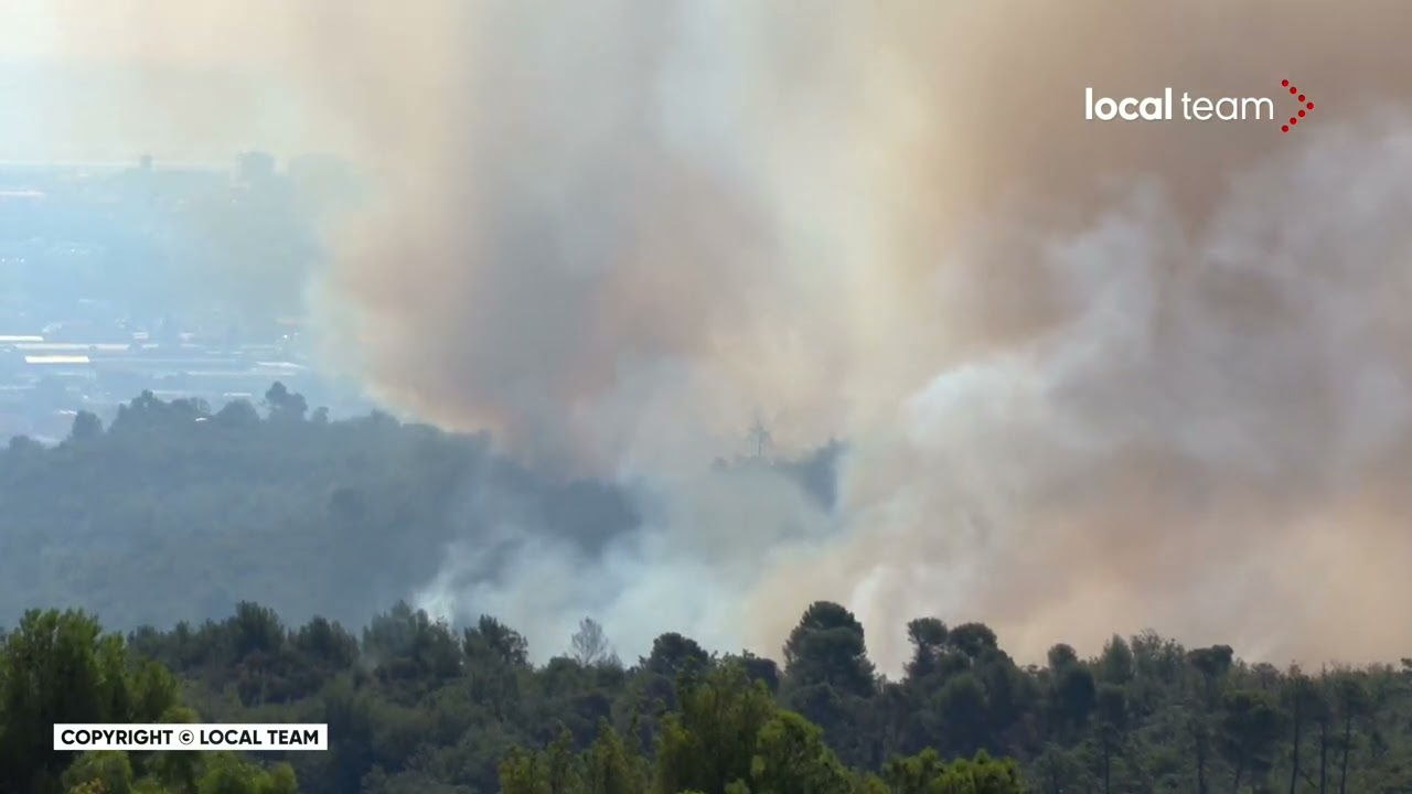 Arnasco, vasto incendio boschivo: fiamme e fumo