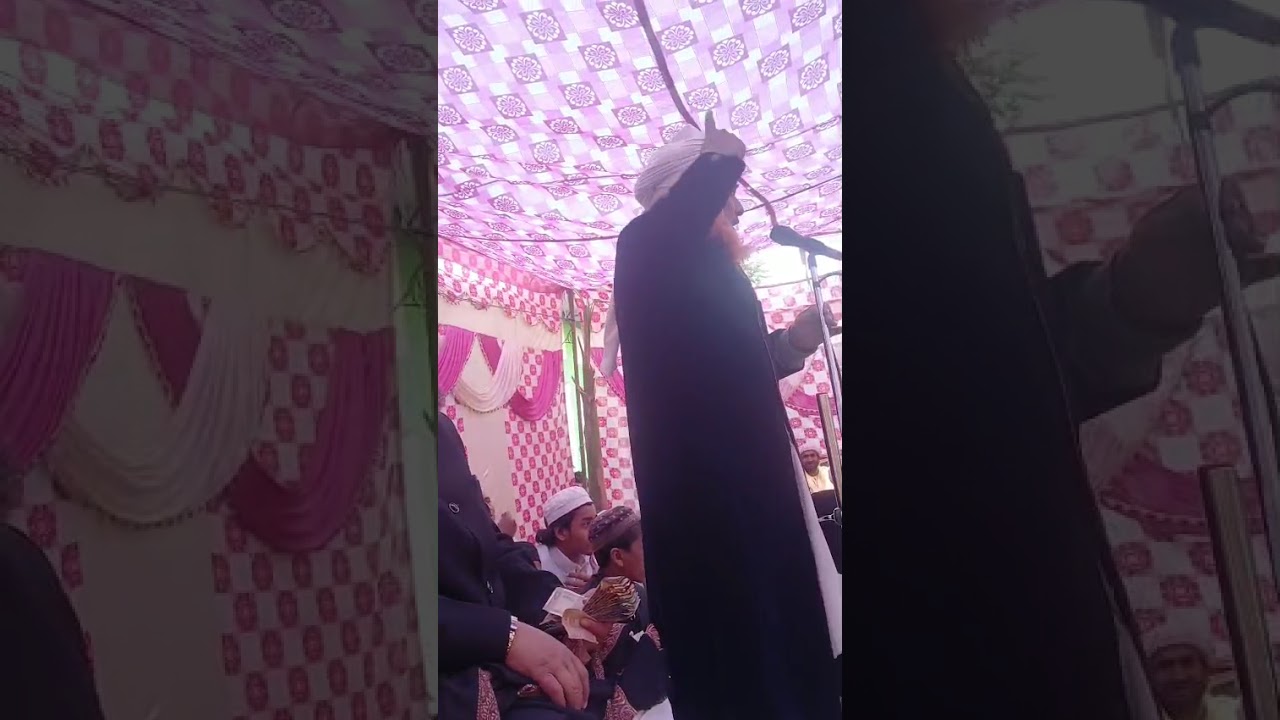 حضرت مولانا مفتی اصغر صاحب قاسمی مہتمم مدرسہ فیض العلوم یاسینیہ نونابڑی دیوبند زبردست تقریر کرتے ہوے