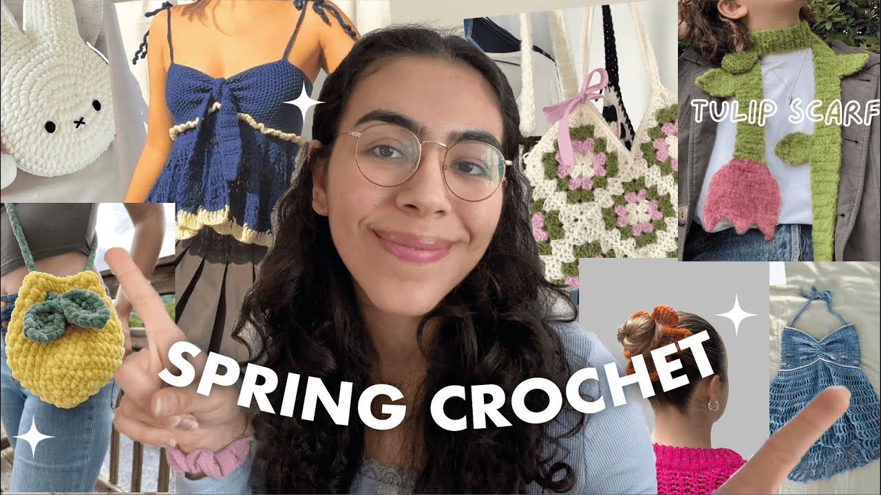 Spring crochet ideas WITH patterns ~ easy & beginner friendly