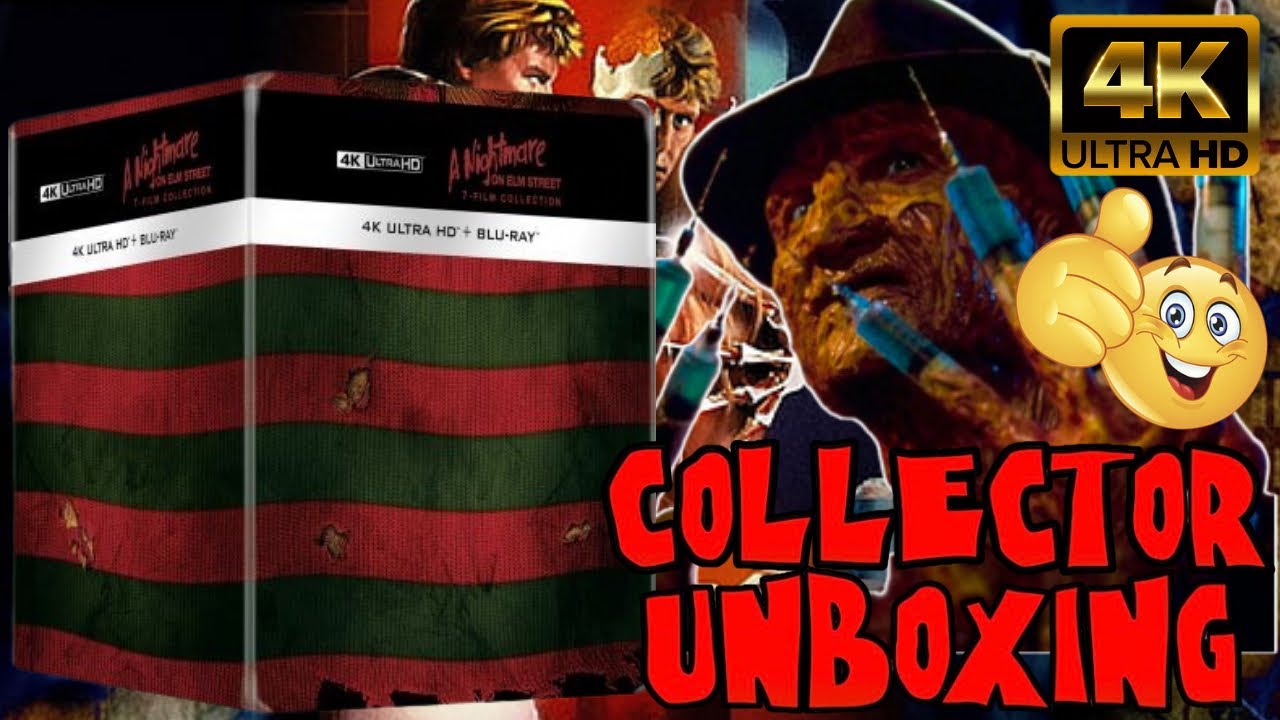 A NIGHTMARE ON ELM STREET UNBOXING COFFRET COLLECTOR INTÉGRAL 7 STEELBOOK 4K UHD !!!