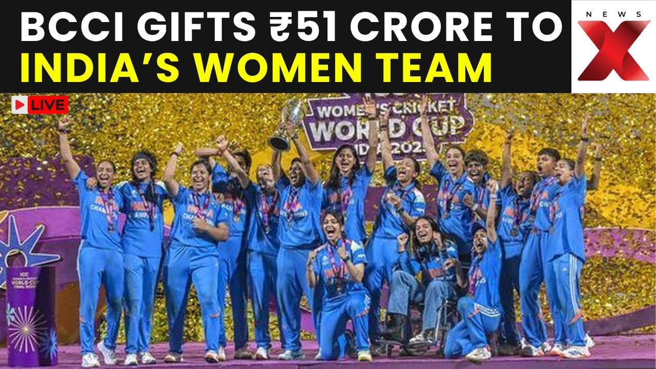 BCCI  LIVE: BCCI Announces ₹51 Crore Reward for India&rsquo;s Women&rsquo;s World Cup Winners