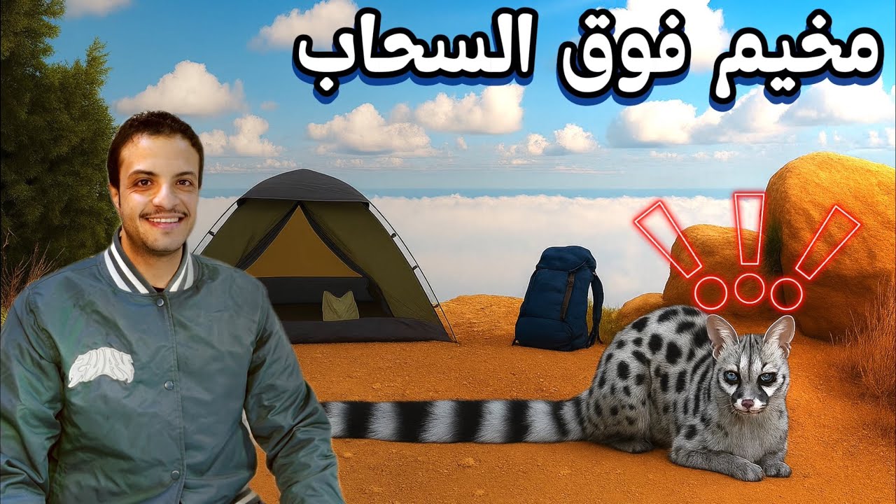 تخييم وسط الضباب الكثيف وزخات المطر 🌧️🔥