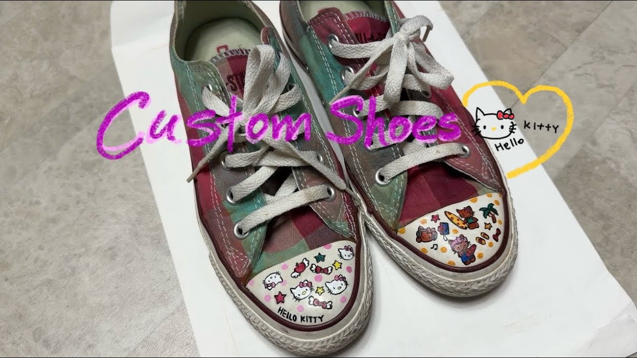 캔버스화에 그림 그리기 | Custom Sneakers Painting 👟🎨