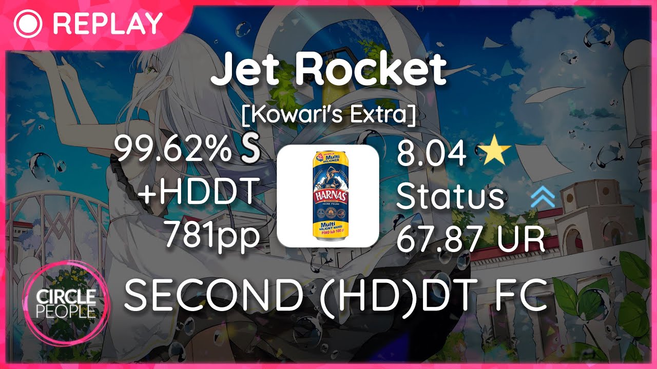 osu! | Rafis | LiSA - Jet Rocket [Kowari's Extra]  +HDDT 99.62% 781pp