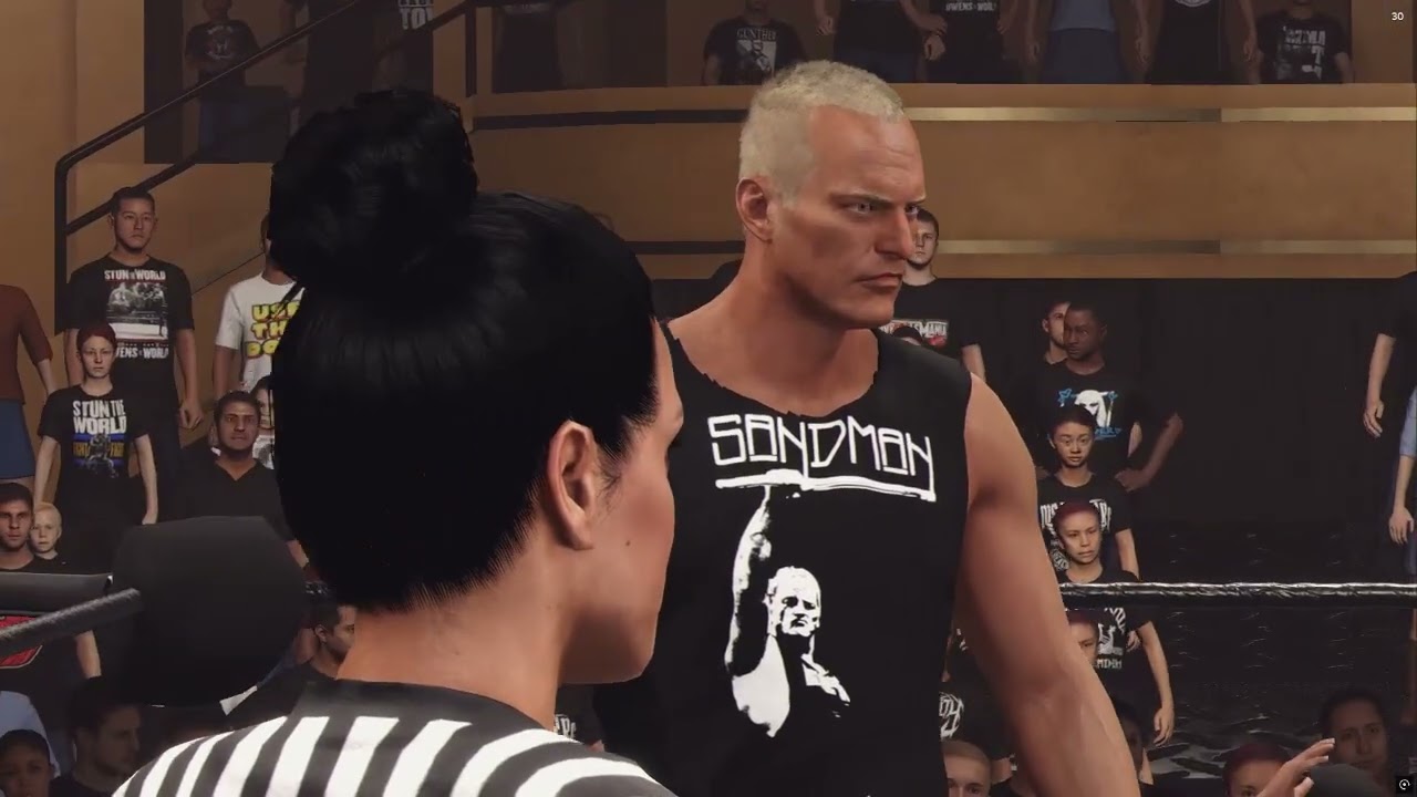 Eddie Guerrero vs Sandman vs Rey Mysterio [ECW Championship] [Bonus Match]