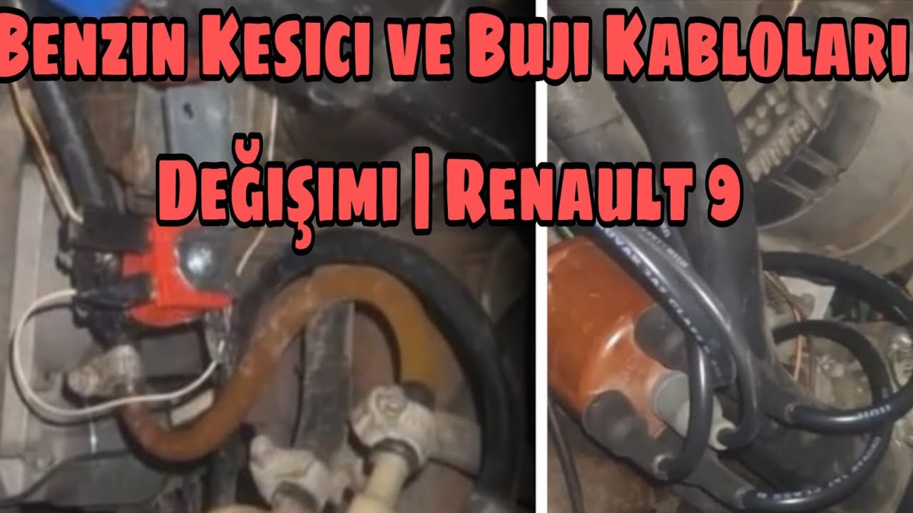 Renault 9’da Buji Kabloları ve Benzin Kesici Değişimi 🔧 