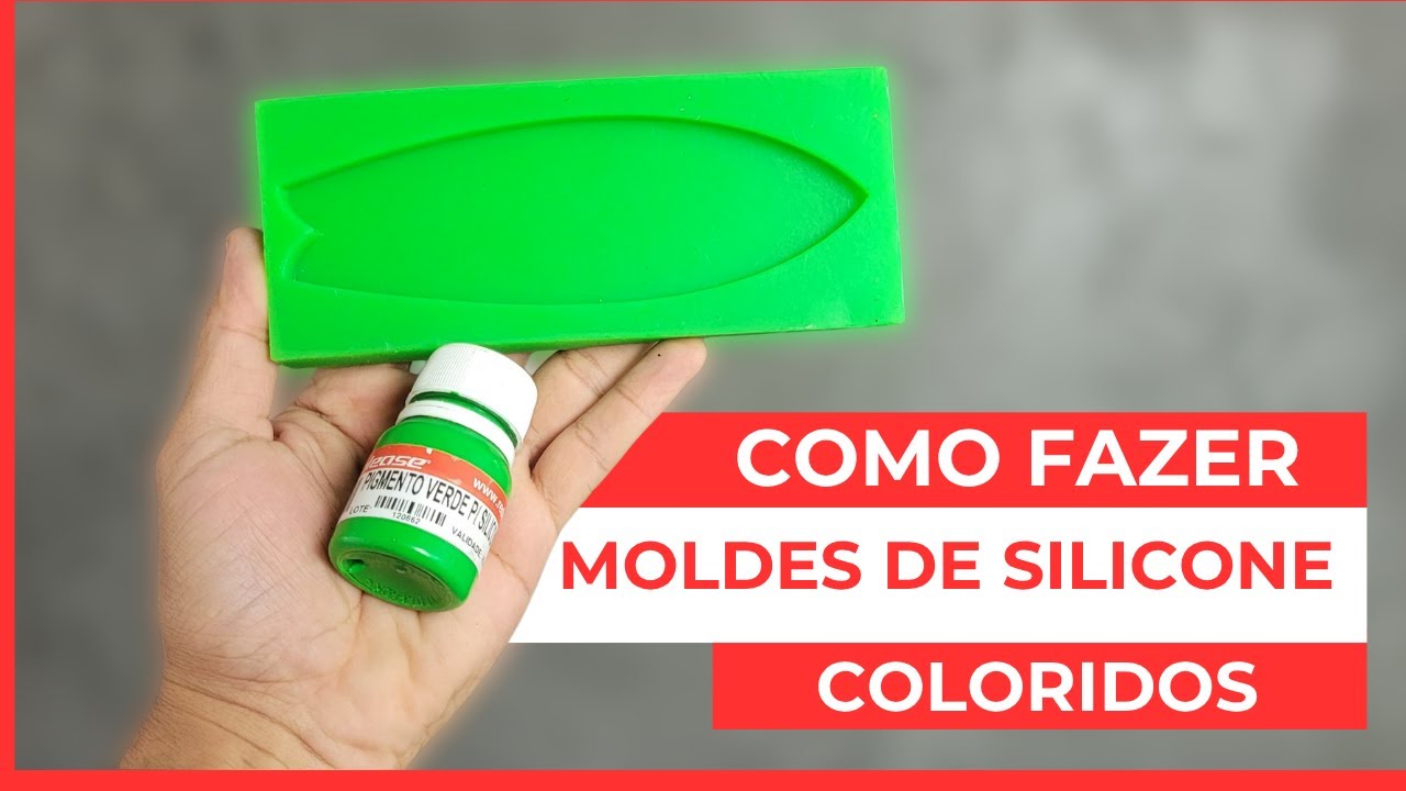 Como fazer moldes de silicone colorido.